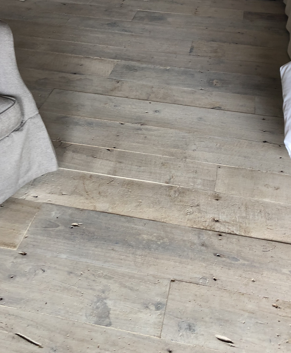 Reclaimed 18th c Poplar Wood with Mineral Glaze